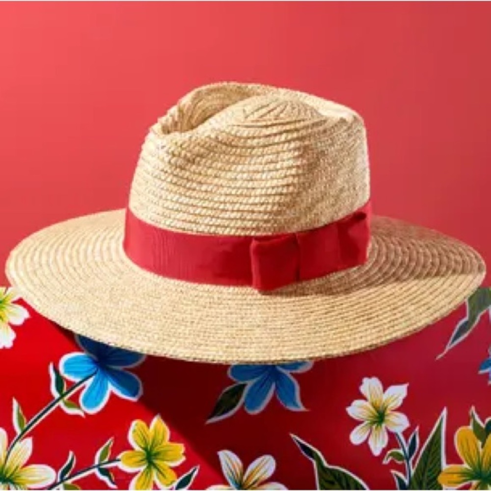Brixton Joanna sun hat, honey/red, size S